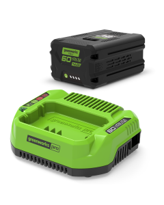 Greenworks, GSK60B4, Starter-sæt, 60V, Universal lader m/ 4Ah Batteri