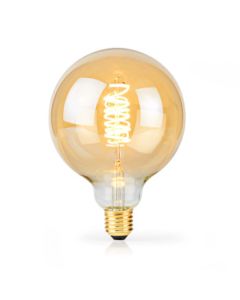 E27 LED glødepære G125 4W (250lm), 2100K, Ekstra varm hvid