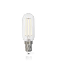 E14 LED glødepære T25 4W (470lm), 2700K, Varm hvid, Klar