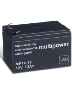 Multipower 12V - 12Ah 6.3mm (Back-Up)