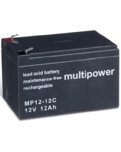 Multipower 12V - 12Ah batteri til el-drevne køretøjer