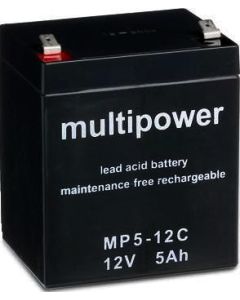Multipower 12V - 5Ah forbrugs batteri til el-drevne køretøjer