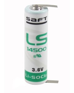 C-loddeflige - Saft LS14500 / AA / CR-SL760 / 3.6V / Lithium batteri(1 stk.)
