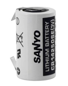 SANYO CR14250SE- 1/2AA Batterie med loddeflige (C-form) (1 Stk.)