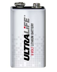 Ultralife Lithium 9V batteri (1200 mAh) (10 års batteri)