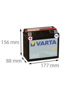 Varta  518 902 026 - 12V 18Ah (Motorcykelbatteri)