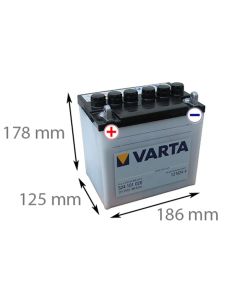 Varta 524 101 020 - 12V 24Ah (Motorcykelbatteri)