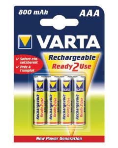Varta Ready2Use AAA / R03 / Micro (4 Stk.) 800 mAh genopladelige batterier