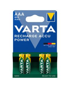 Varta Ready2Use AAA / R03 / Micro (4 Stk.) 800 mAh genopladelige batterier