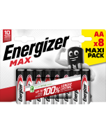 Energizer Max AA / E91 Batterier (8 Stk. Blister)