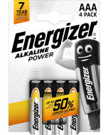 Energizer Alkaline Power AAA / E92 Batterier (4 Stk. Pakning)