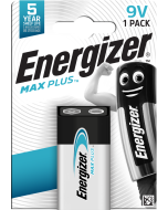 Energizer Max Plus E/9V/6LR61 alkaline batteri – 1 stk.