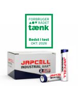Japcell Industrial AAA/LR03 alkaline batterier – 40 stk.