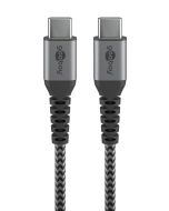 Goobay Forbindelseskabel USB-C – Sort-Grå – 0,5m