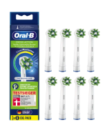 Oral-B CrossAction Tandbørstehoveder 8-stk - hvid