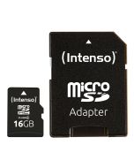 Intenso® 16GB Micro SD Hukommelseskort Incl. adapter