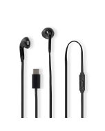 Nedis kablede in-ear høretelefoner med USB-C - Sort