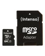 Intenso® 64GB Micro SD UHS-I Hukommelseskort inkl. Adapter