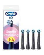 Oral-b iO Gentle Care Tandbørstehoveder 4 stk - Sort