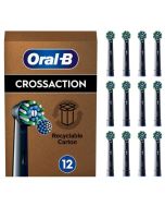 Oral-B CrossAction Tandbørstehoveder 12 stk. - sort
