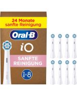 Oral-b iO Gentle Care tandbørstehoveder 8 stk. - Hvid