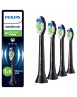 Philips Sonicare HX6064/88 tandbørstehoveder, 4 stk. - Sort 