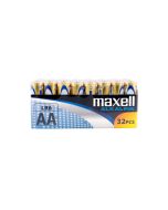 Maxell Long life Alkaline AA / LR6 Shrink batterier - 32 stk.