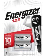 Energizer Lithium Foto / Alarm CR123 Batterier (2 Stk. Pakning)