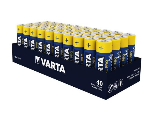 udvikling af Mediator officiel Køb Varta Industrial AA Batteri - 40 Stk. Pakning