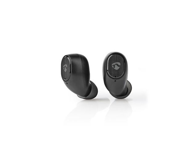 NEDIS, Trådløse hovedtelefoner Bluetooth® Touch Control Opladningsholder Indbygget mikrofon stemmestyring Sort
