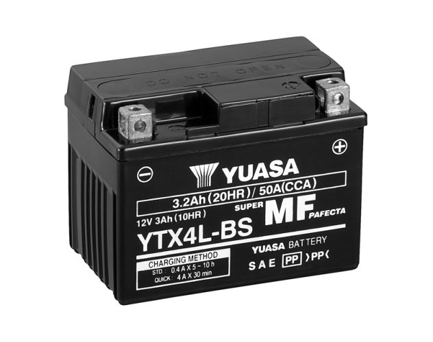 Temerity Væk Odysseus Yuasa YTX4L-BS 12V AGM Batteri til Motorcykel