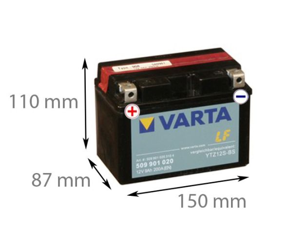 VARTA 509 12V 9Ah (Motorcykel / Batteri)