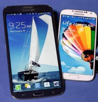 Eksempel på Samsung Galaxy Mega 